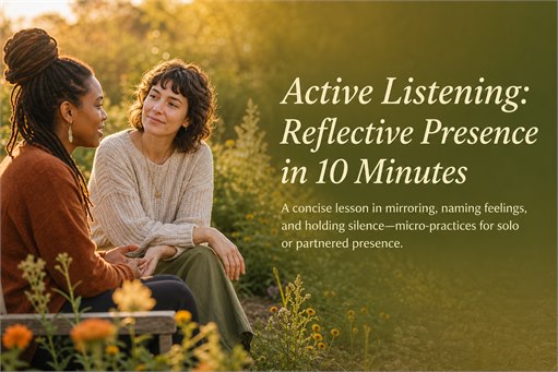 Active Listening: Reflective Presence in 10 Minutes
